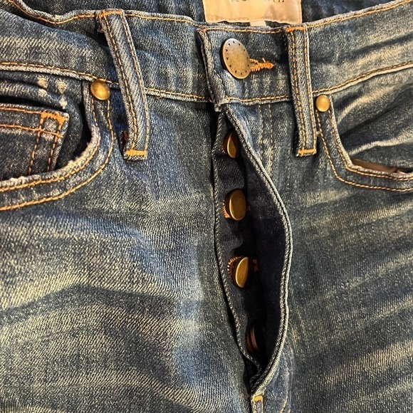 The Great NEW The Straight A High Rise Cropped Length Straight Leg Jeans Size 25 - Picture 8 of 15